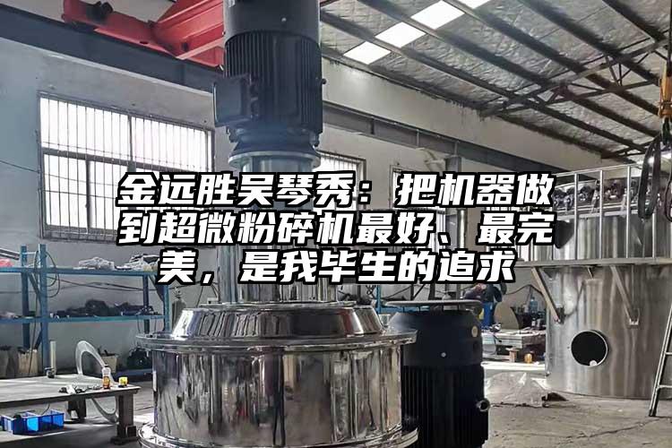 金远胜吴琴秀：把机器做到91香蕉在线视频最好、最完美，是我毕生的追求