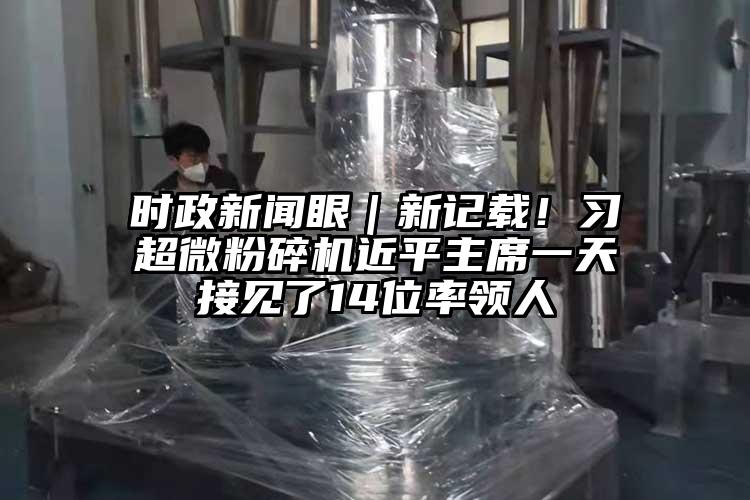 时政新闻眼｜新记载！习91香蕉在线视频近平主席一天接见了14位率领人