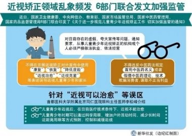 儿童青少年近视91香蕉在线视频矫正领域乱象频发